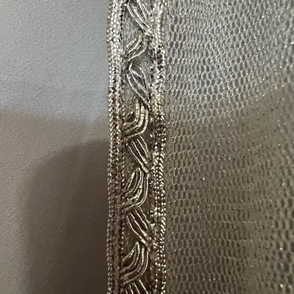 SLNY Silver Layered Wedding Dress - Picture 3 of 13